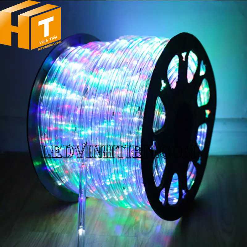 Phân phối Đèn led dây 220V ống tròn có bọc nhựa RGB dùng ngoài trời