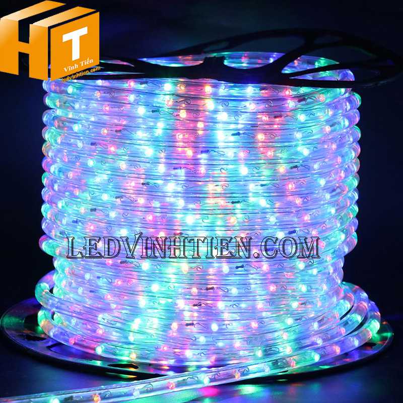 Bán sỉ Đèn led dây 220V ống tròn có bọc nhựa RGB dùng ngoài trời