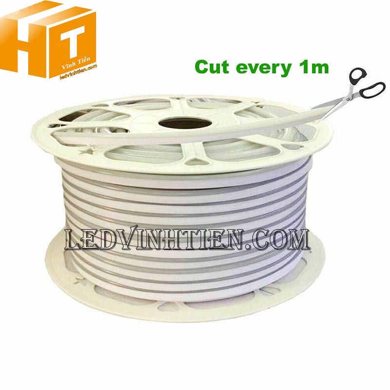 Đèn LED dây neon Flex 220V cuộn 100m đủ màu