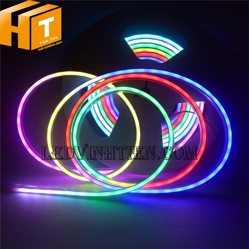 Đèn LED dây neon Flex 220V cuộn 100m đủ màu chính hãng Vĩnh Tiến