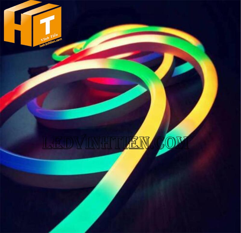 Đèn LED dây neon Flex 220V cuộn 100m đủ màu thương hiệu Vĩnh Tiến