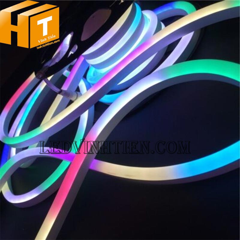 Đèn LED dây neon Flex 220V cuộn 100m đủ màu loại tốt