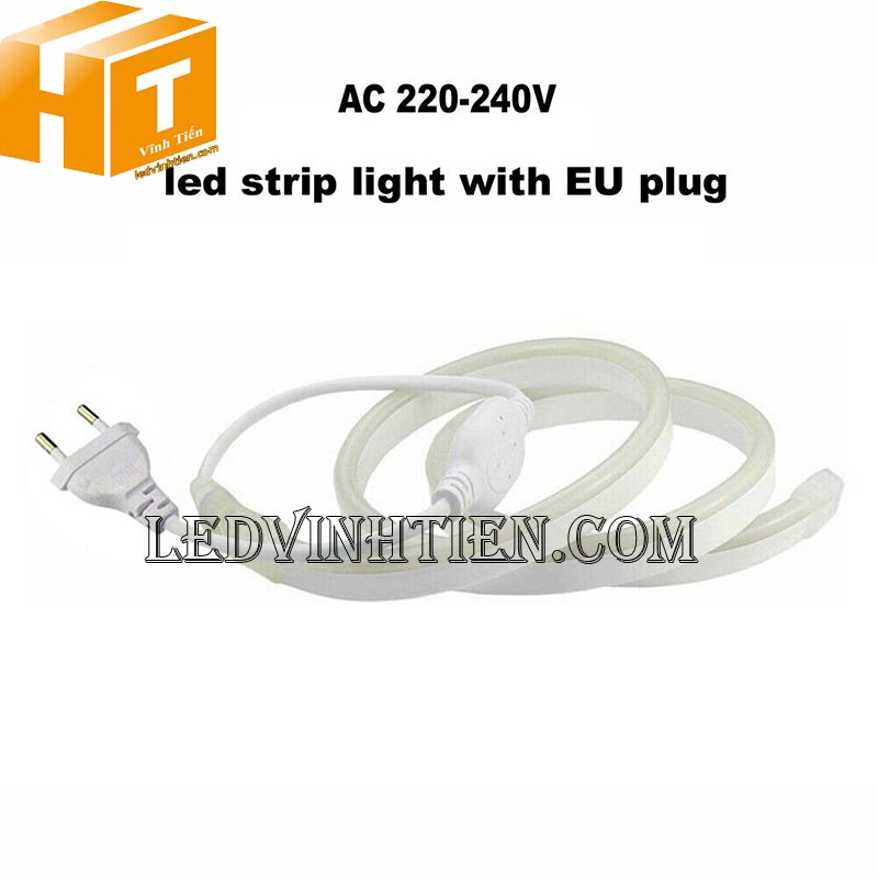 Đèn LED dây neon Flex 220V cuộn 100m đủ màu dùng chiếu sáng nội thất, ngoài trời