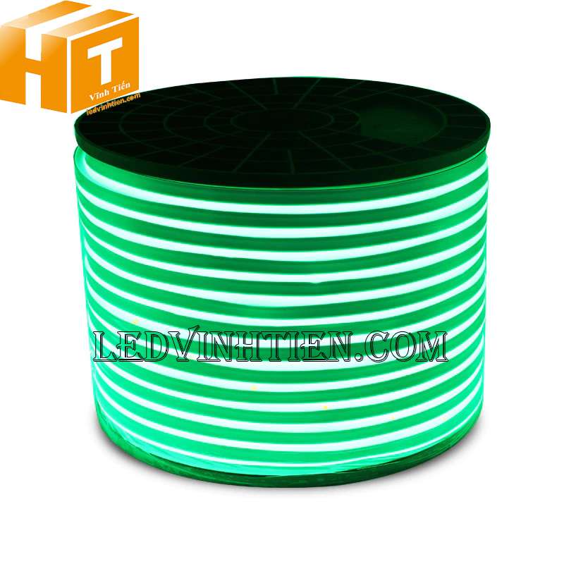 Đèn led dây neon flex 220V dẹp 180 độ một mặt led, màu xanh ngọc, Xanh băng, Xanh lam, Ice Blue tại Vĩnh Tiến
