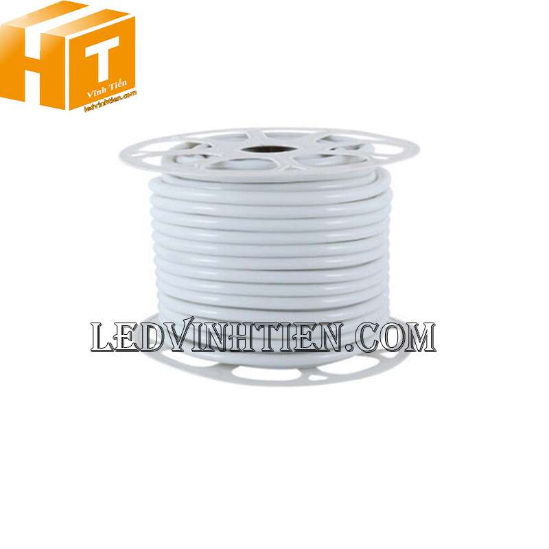 Đèn led dây neon flex 220V 180 độ ống dẹp, một mặt led giá rẻ