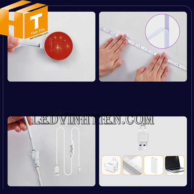 Cách cài đặt, đấu nối Đèn led dây pháo hoa, kết nối qua app