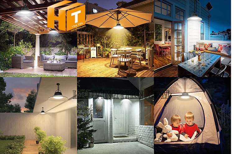 Đèn led nhà xưởng năng lượng mặt trời 100w - Vĩnh Tiến