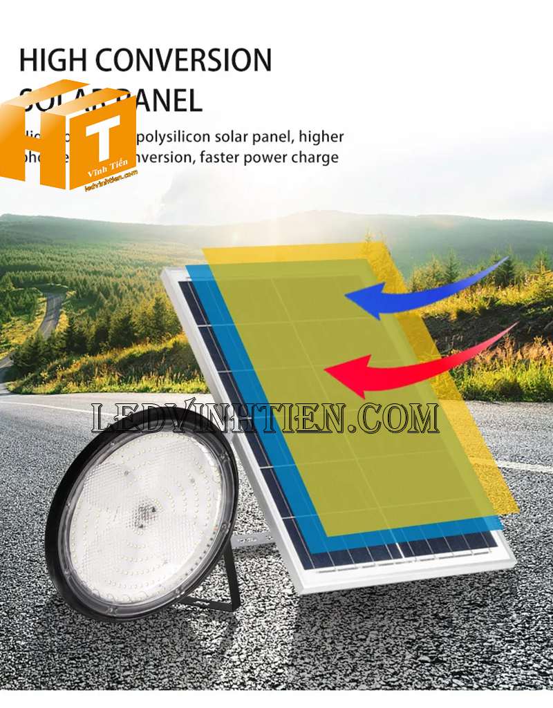 Ứng dụng của đèn led nhà xưởng năng lượng mặt trời 100w 