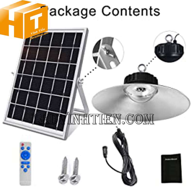 Đèn led nhà xưởng năng lượng mặt trời 300w siêu sáng