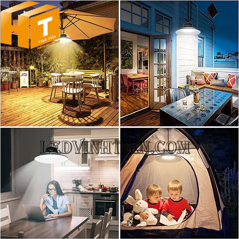 Đèn led nhà xưởng năng lượng mặt trời 300w giá rẻ