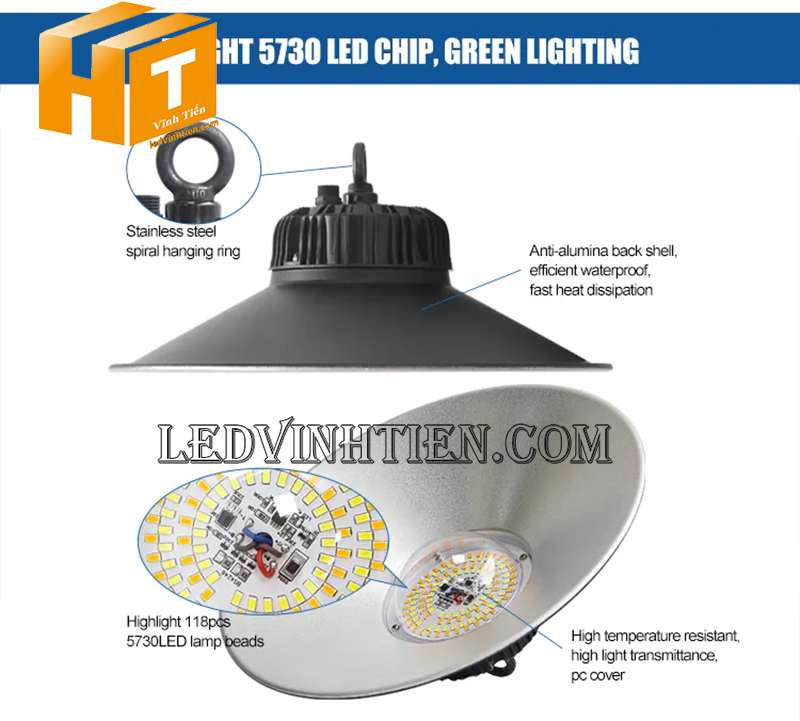 Mua đèn led nhà xưởng năng lượng mặt trời 300w tại Phú Yên