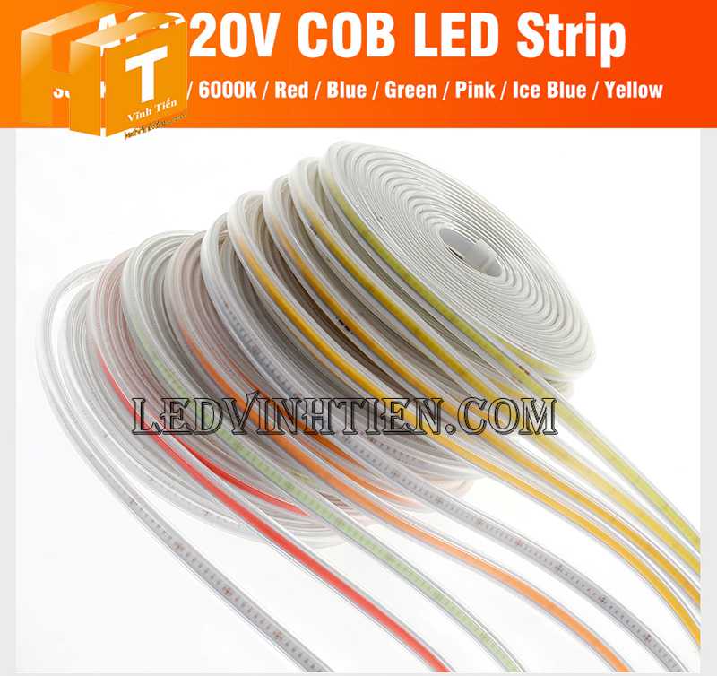 Đèn led dây COB 220V loại tốt