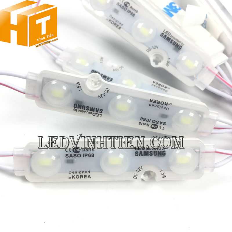 Led module 3 bóng 1.5W DC12V 7117 dùng ngoài trời