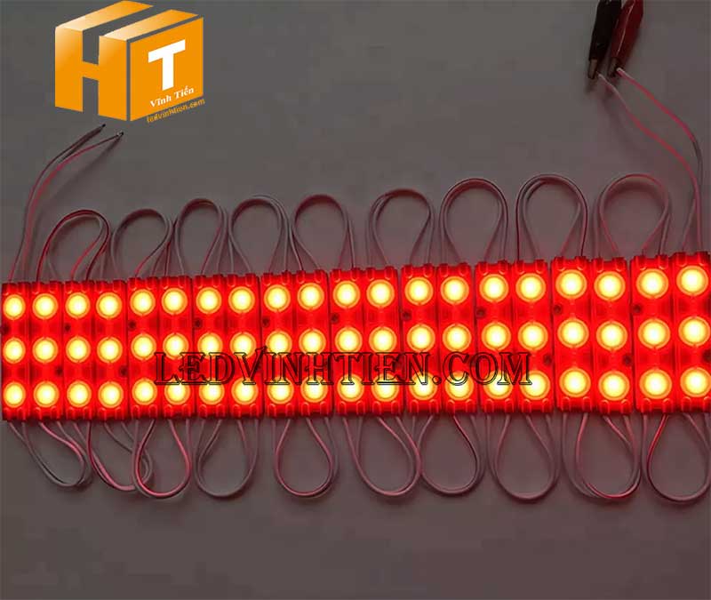 Led module 3 bóng lúp màu đỏ tươi