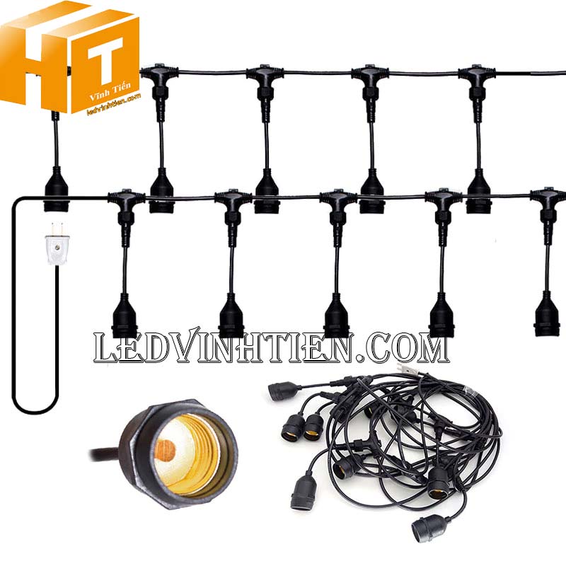Bộ dây treo kín nước dài 10m 20 đuôi
