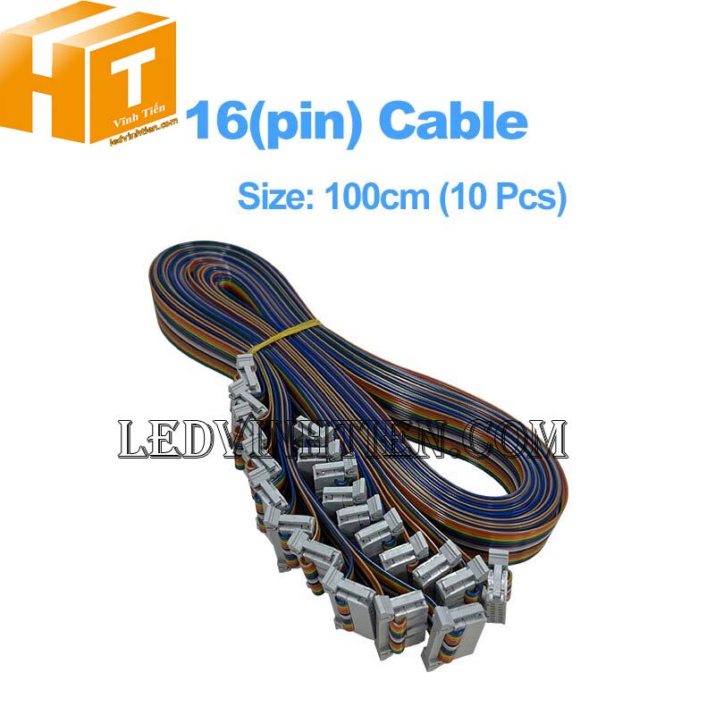 Dây cáp tín hiệu 16 pin là loại cáp tín hiệu chuyên dùng để kết nối tấm Led ma trận, led hiển thị màn hình