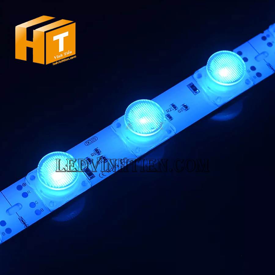 Led thanh nhôm 3030 DC12v màu xanh dương siêu sáng
