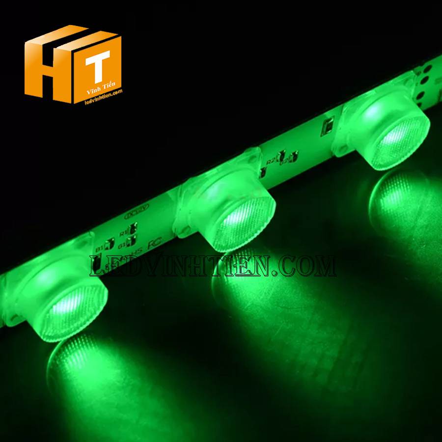 Led thanh nhôm 3030 DC12v màu xanh lá dùng ngoài trời