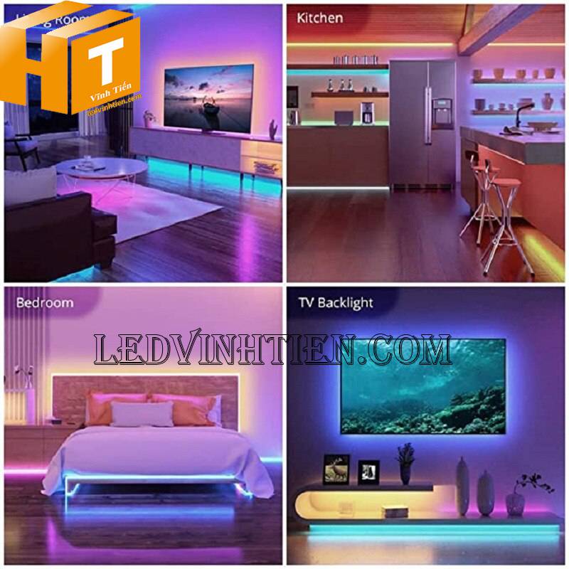 Ứng dụng Led thanh nhôm 3030 DC12v RGB, bảy màu 