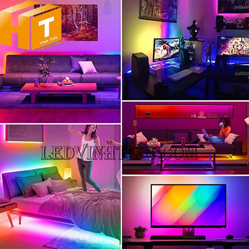 Ứng dụng Led thanh nhôm 3030 DC12v RGB, bảy màu  ngoài trời