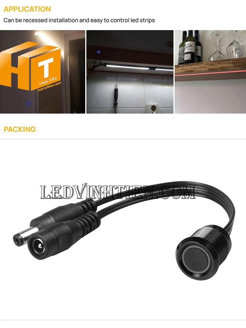 Ứng dụng công tắc cảm ứng đèn led dây