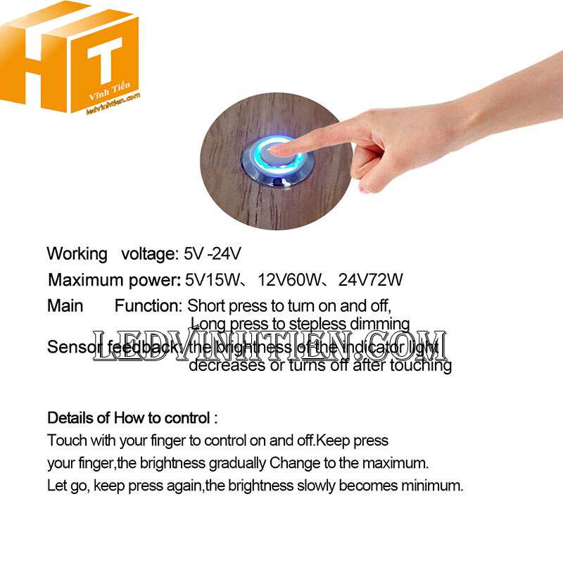 công tắc cảm ứng đèn led dây giá rẻ