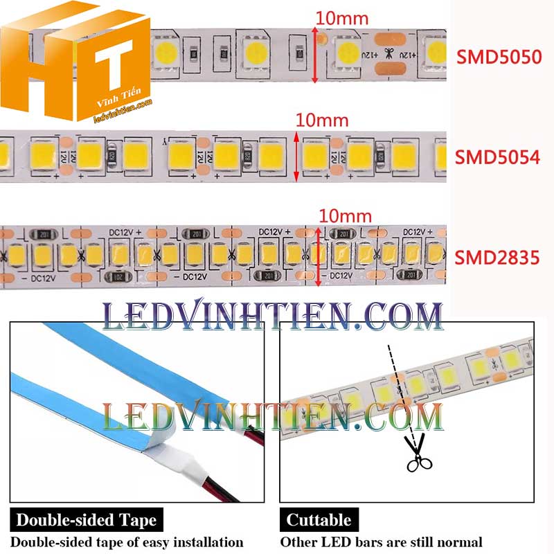 Đèn Led Dây Dán 2835 Bản 5mm samsung