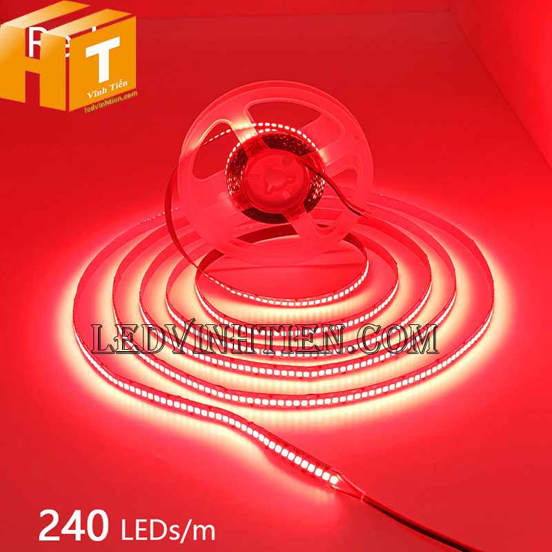 LED dây dán 12v cuộn 5m 240 mắt led SMD2835 màu đỏ