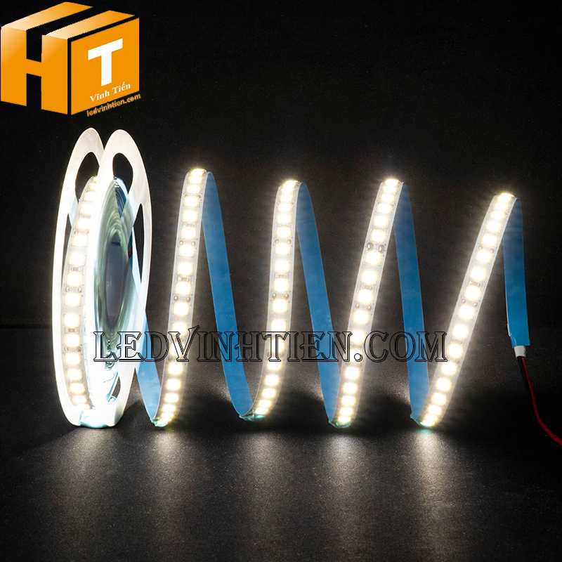 Led dây dán 2835 DC12V bản 5mm 120 led màu đỏ giá rẻ