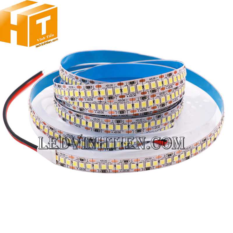 Đèn led dây dán màu hồng 2835 IP20, độ dày 5mm