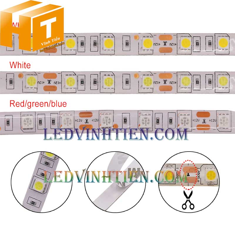 Đèn Led Dây Dán 2835 Bản 5mm siếu sáng