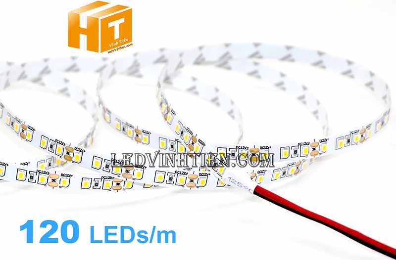 Led dây dán 2835 bản 5mm 120 led ánh sáng trung tính siêu sáng