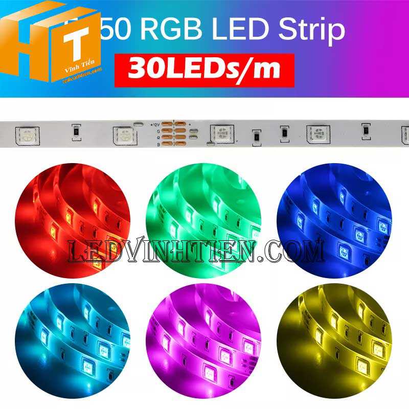 Đèn Led Dây Đổi Màu RGB Nháy Theo Nhạc loại tốt