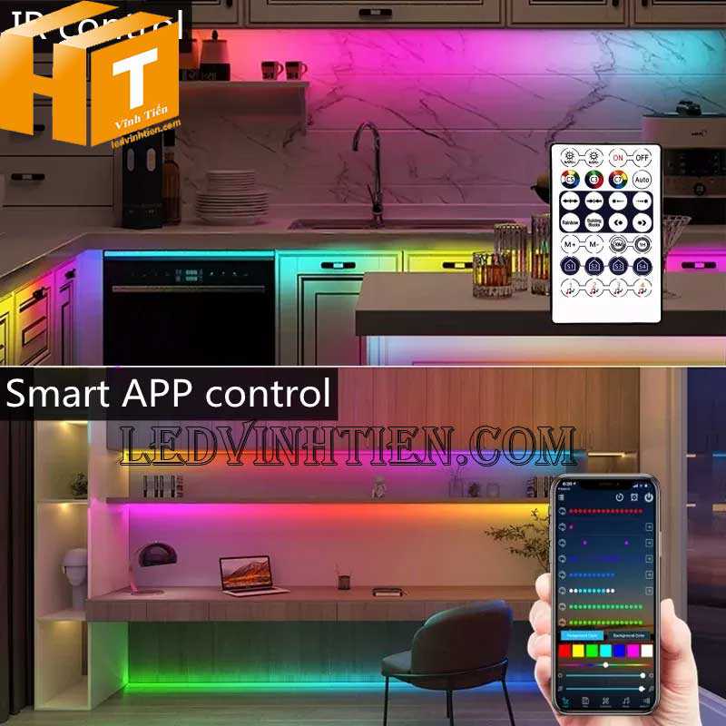 Các ứng dụng Đèn Led Dây Đổi Màu RGB Nháy Theo Nhạc Wifi 