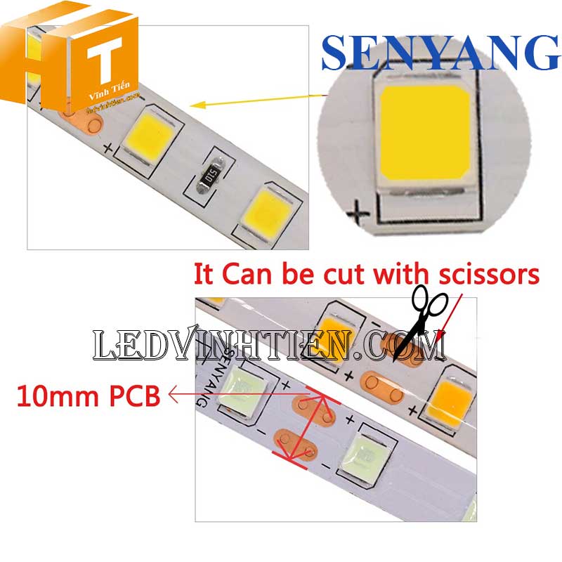 Cuộn Led Dây Dán 5m 12V 5054 SENYANG Mạch Led Dày