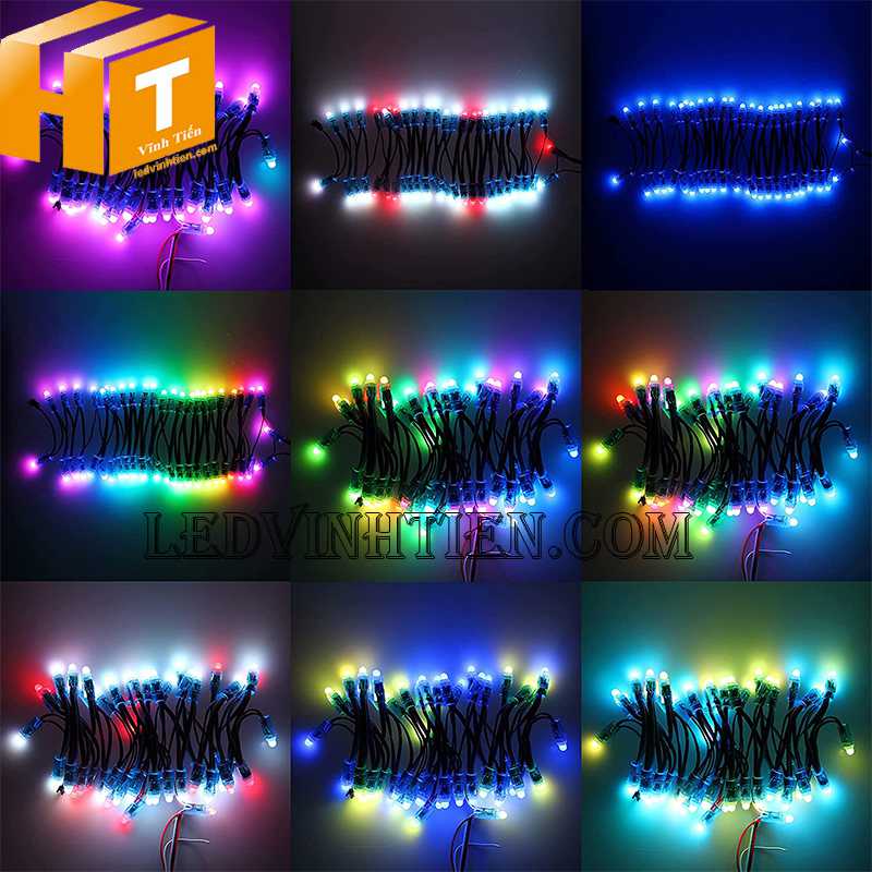 Led trang trí cây thông noel dùng điện 5V