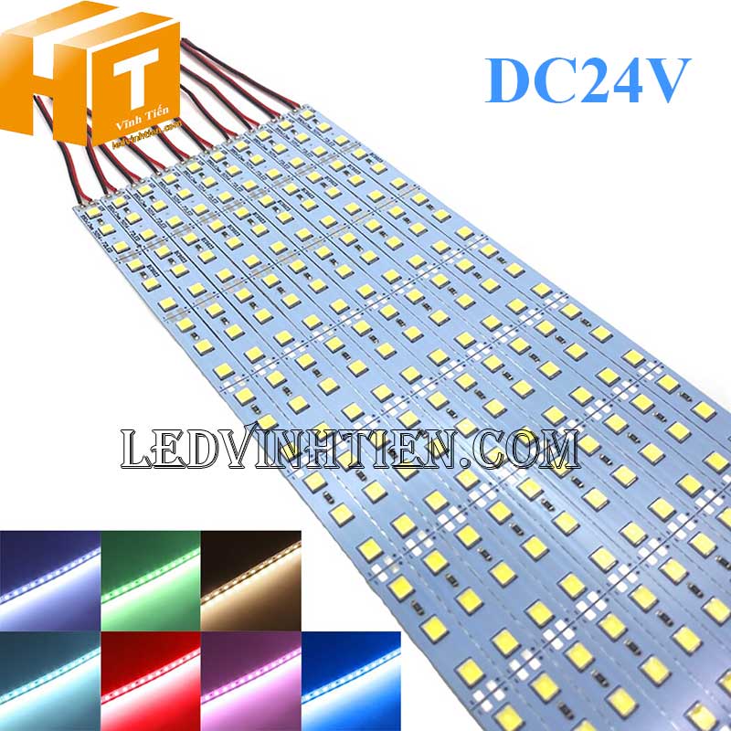 Led thanh nhôm 24V màu hồng