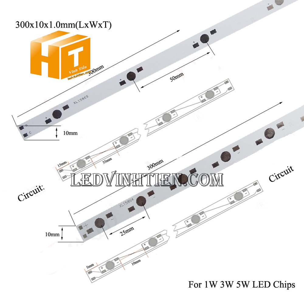 Mạch led thanh cho chip led đơn giá rẻ