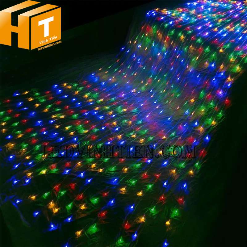 Đèn rèm led thác nước đổ đủ màu hcm