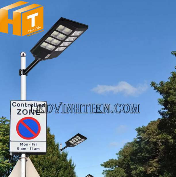 Đèn đường năng lượng mặt trời liền thể 400W loại tốt tại Vĩnh Tiến