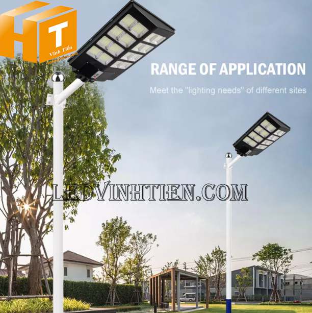 Đèn đường năng lượng mặt trời liền thể 400W loại tốt dùng ngoài trời