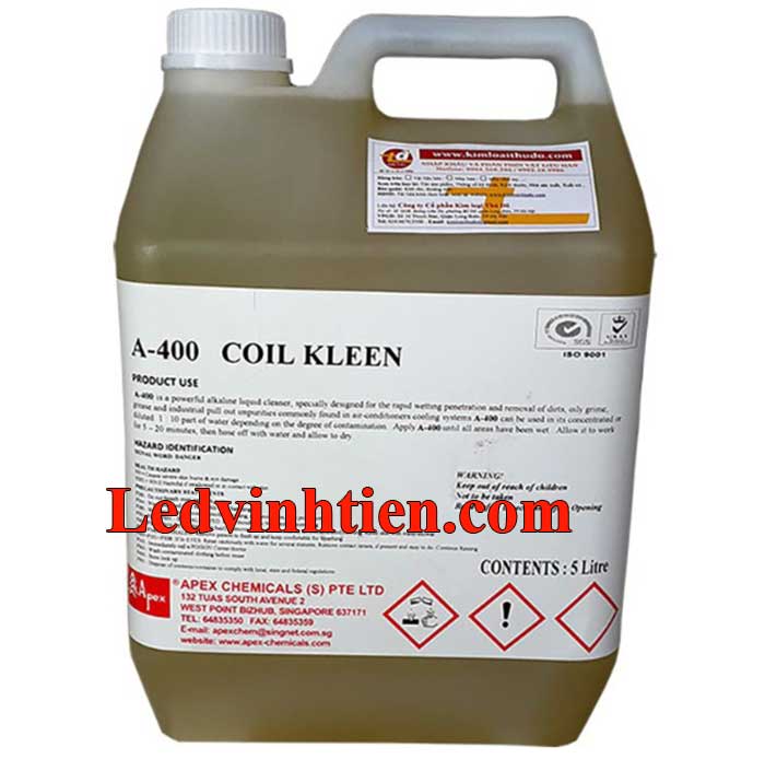 Chất tẩy rửa dàn nhôm COIL KLEEN A400 5 lít