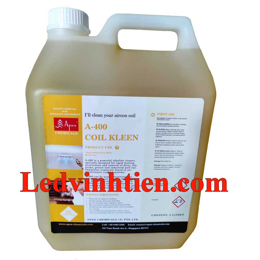Chất tẩy rửa dàn nhôm COIL KLEEN A400 5 lít phú yên