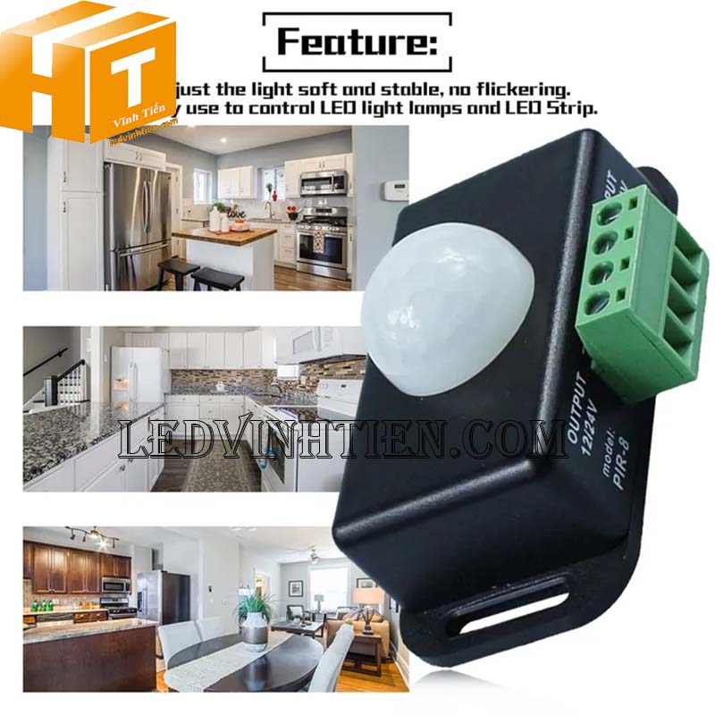 Công tắc cảm biến hồng ngoại 12v