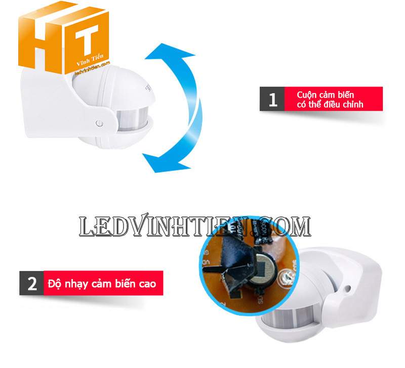Cảm biến chuyển động hồng ngoại 220V giá rẻ