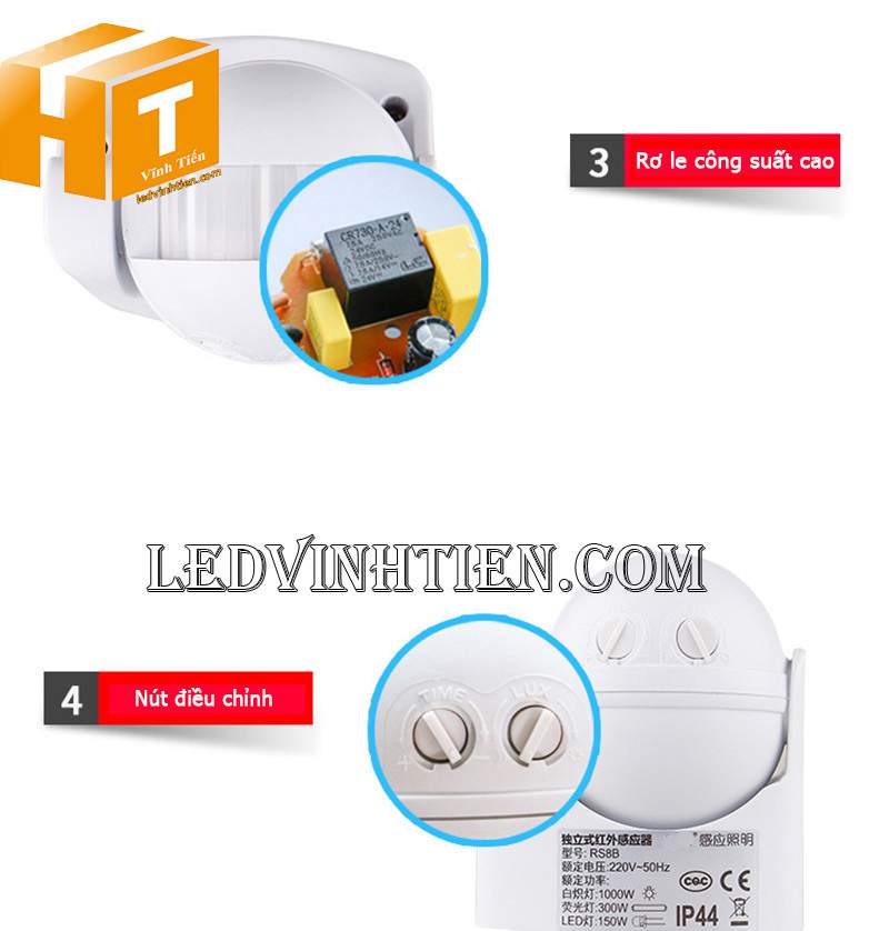 Cảm biến chuyển động hồng ngoại 220V loại tốt