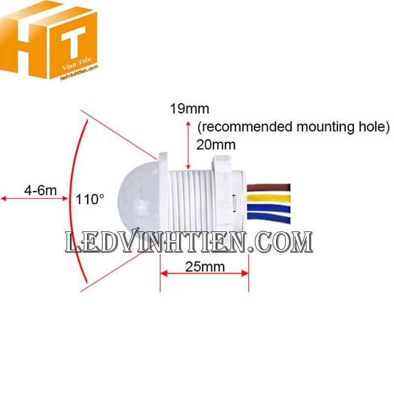 Công tắc cảm biến hồng ngoại PIR cao cấp