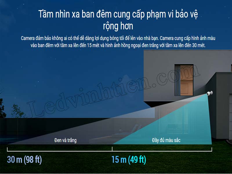 Bán camera ngoài trời 2MP C3TN Color Ezviz tại Phú Yên