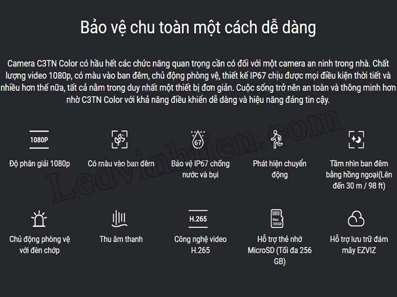 Công ty Vĩnh Tiến bán camera IP wifi ngoài trời tại Phú Yên