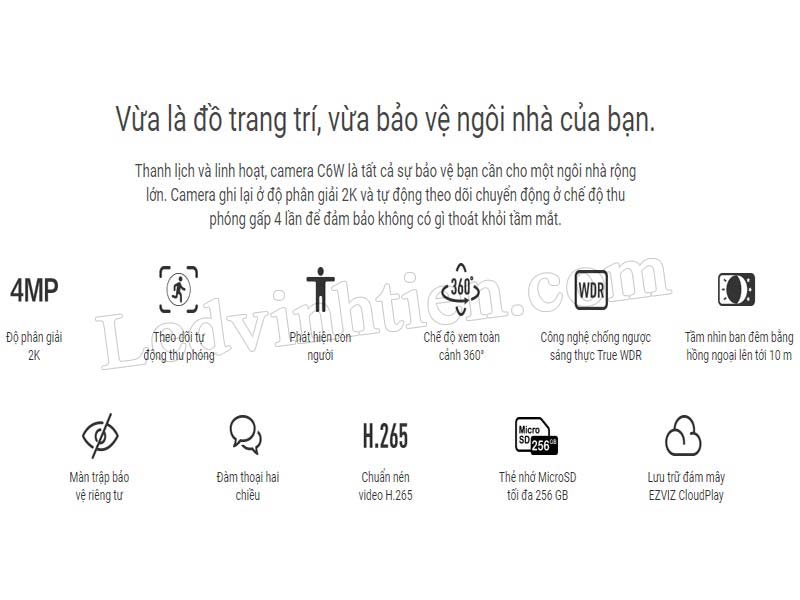 Tính năng tiện ích của camera IP wifi